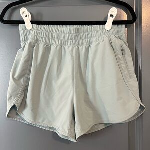 CRZ YOGA Women's Athletic Shorts in Light Blue